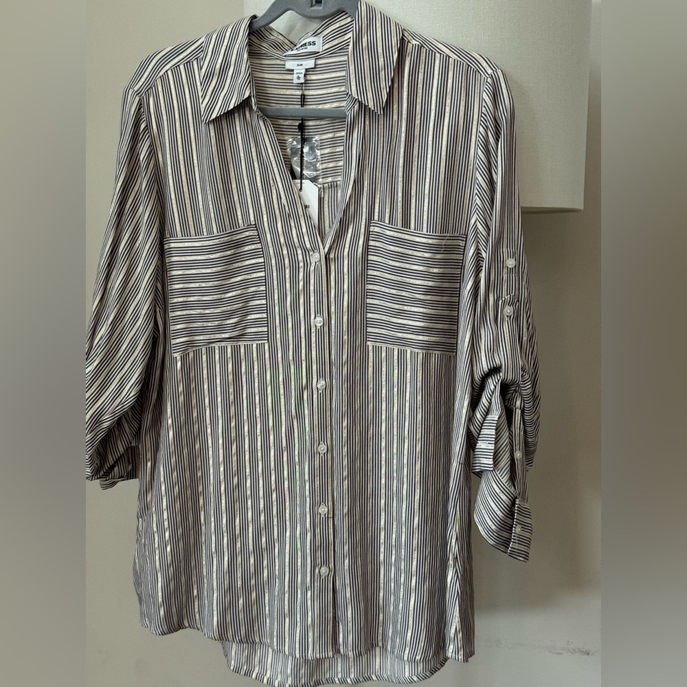 Women’s Express shirt striped NWT XL